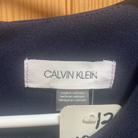Calvin Klein Navy Midi Cocktail Dress - Picture 4 of 6